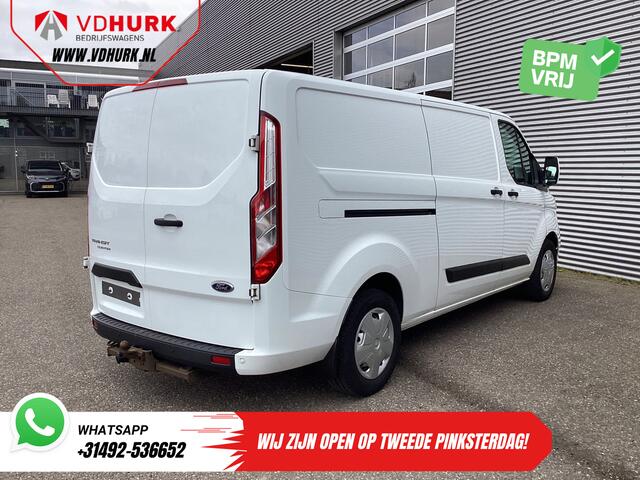 Ford TRANSIT CUSTOM 2.0 TDCI 130 pk Aut. L2 2x Schuifdeur/ Standkachel/ Stoelverw./ Carplay/ Airco/ Cruise/ PDC/ DAB/ Trekhaak