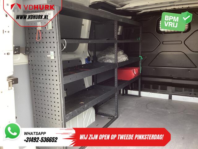 Ford TRANSIT CUSTOM 2.0 TDCI 130 pk Aut. 2x Schuifdeur/ Standkachel/ Stoelverw./ Airco/ Cruise/ Inrichting/ PDC/ DAB/ Dakdragers