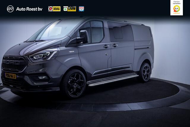 Ford TRANSIT CUSTOM 2.0 TDCI 170Pk AUT. SPORT LIMITED DC XENON | LEDER | CAMERA | ACC | STUUR+STOELVERW | BLINDSPOT | CARPLAY | TREKHAAK | 2X SCHUIFDEUR | ELEK STOEL | LMV