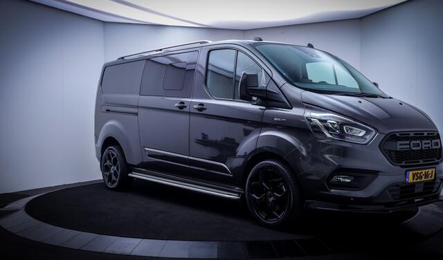 Ford TRANSIT CUSTOM 2.0 TDCI 170Pk AUT. SPORT LIMITED DC XENON | LEDER | CAMERA | ACC | STUUR+STOELVERW | BLINDSPOT | CARPLAY | TREKHAAK | 2X SCHUIFDEUR | ELEK STOEL | LMV