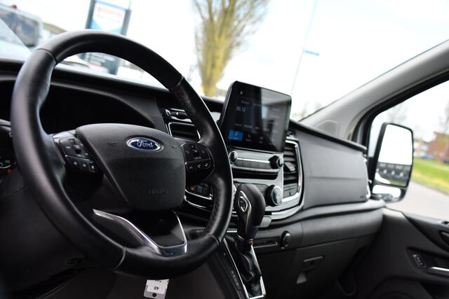 Ford TRANSIT CUSTOM 290 2.0 TDCI L1H1 Sport Camera, Cruise, LED, Leder, Stoelverwarming, 170pk, Automaat, Trekhaak, Voorruit verwarming, Uniek!