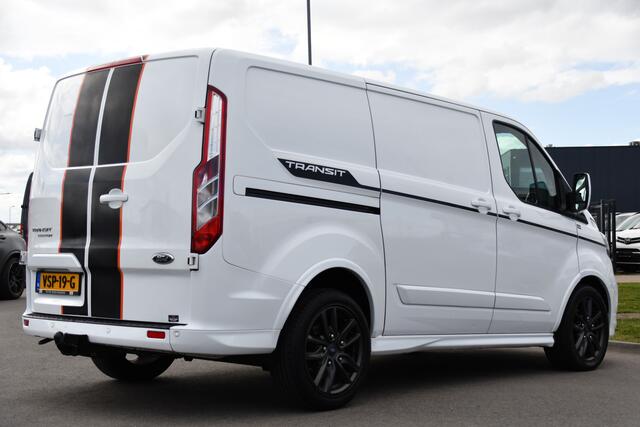 Ford TRANSIT CUSTOM 290 2.0 TDCI L1H1 Sport Camera, Cruise, LED, Leder, Stoelverwarming, 170pk, Automaat, Trekhaak, Voorruit verwarming, Uniek!