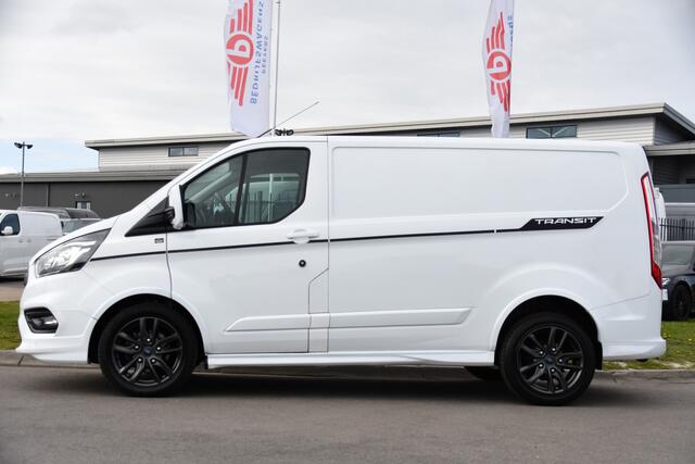 Ford TRANSIT CUSTOM 290 2.0 TDCI L1H1 Sport Camera, Cruise, LED, Leder, Stoelverwarming, 170pk, Automaat, Trekhaak, Voorruit verwarming, Uniek!