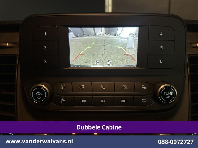 Ford TRANSIT CUSTOM 2.0 TDCI 131pk L2H1 Dubbele Cabine Inrichting Euro6 Airco | 5-Zits | Camera | Cruisecontrol | LED Parkeersensoren, Stoelverwarming, Achterklep, Dakdragers