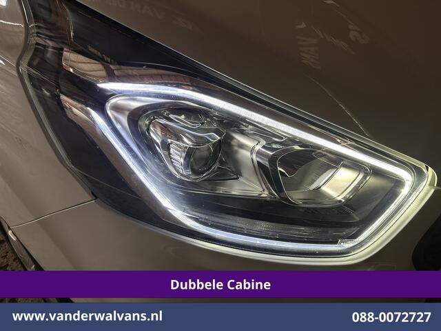 Ford TRANSIT CUSTOM 2.0 TDCI 131pk L2H1 Dubbele Cabine Inrichting Euro6 Airco | 5-Zits | Camera | Cruisecontrol | LED Parkeersensoren, Stoelverwarming, Achterklep, Dakdragers