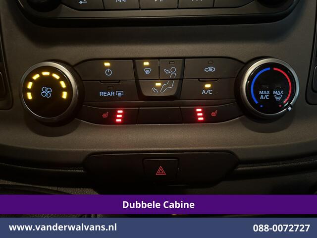 Ford TRANSIT CUSTOM 2.0 TDCI 131pk L2H1 Dubbele Cabine Inrichting Euro6 Airco | 5-Zits | Camera | Cruisecontrol | LED Parkeersensoren, Stoelverwarming, Achterklep, Dakdragers