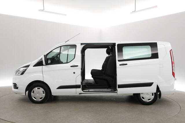 Ford TRANSIT CUSTOM 2.0 TDCI L2H1 | DC | 6 Zits | 2800kg Trekgew. | Airco | Cruise | 2xSchuifdeur | Parkeersens. | Trekhaak