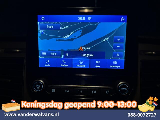Ford TRANSIT CUSTOM 2.0 TDCI 170pk L2H1 Dubbele Cabine Euro6 Airco | 6-Zits | Camera | Navigatie | LED | Apple Carplay Android Auto, Cruisecontrol, Stoelverwarming, Verwarmde voorruit, Parkeersensoren, 2800kg trekvermogen, Dakdragers