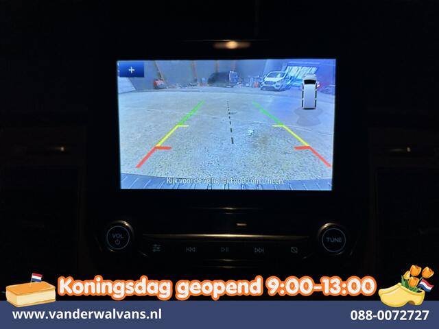 Ford TRANSIT CUSTOM 2.0 TDCI 170pk L2H1 Dubbele Cabine Euro6 Airco | 6-Zits | Camera | Navigatie | LED | Apple Carplay Android Auto, Cruisecontrol, Stoelverwarming, Verwarmde voorruit, Parkeersensoren, 2800kg trekvermogen, Dakdragers
