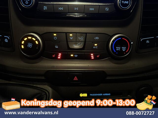 Ford TRANSIT CUSTOM 2.0 TDCI 170pk L2H1 Dubbele Cabine Euro6 Airco | 6-Zits | Camera | Navigatie | LED | Apple Carplay Android Auto, Cruisecontrol, Stoelverwarming, Verwarmde voorruit, Parkeersensoren, 2800kg trekvermogen, Dakdragers