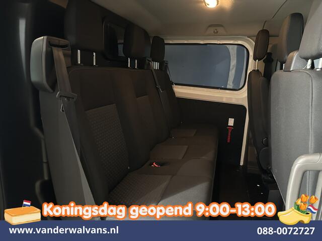 Ford TRANSIT CUSTOM 2.0 TDCI 131pk Automaat L2H1 Dubbele Cabine Euro6 Airco | 6-Zits | Camera | Navigatie | Apple Carplay Android Auto, Xenon, Cruisecontrol, Stoelverwarming, Verwarmde voorruit, Parkeersensoren, Achterklep
