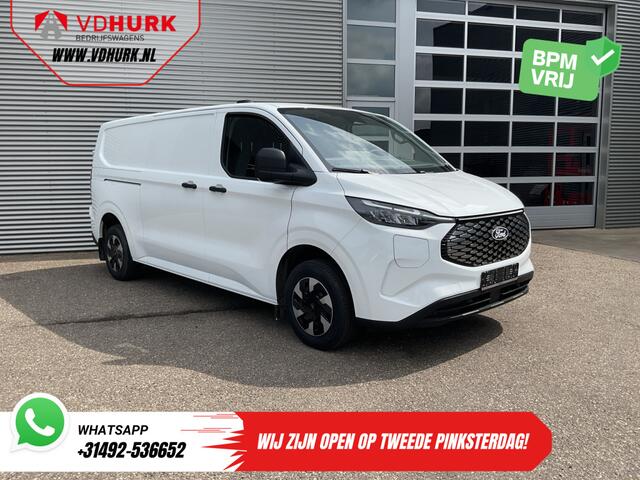 Ford TRANSIT CUSTOM E-Transit L2 330 km WLTP LED/ Standkachel/ Stoelverw./ Snellader/ 2.3t Trekverm./ Carplay/ Climate/ Camera/ PDC/ Cruise