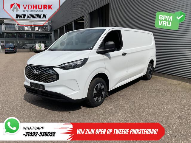 Ford TRANSIT CUSTOM E-Transit L2 330 km WLTP LED/ Standkachel/ Stoelverw./ Snellader/ 2.3t Trekverm./ Carplay/ Climate/ Camera/ PDC/ Cruise