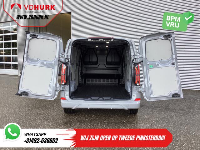 Ford TRANSIT CUSTOM E-Transit Sport L2 330km WLTP LED/ 2x Schuifdeur/ Adapt.Cruise/ Elek.Stoel/ Standkachel/ Stoelverw./ Carplay/ Navi/ Camera/ Climate/ 19" LMV