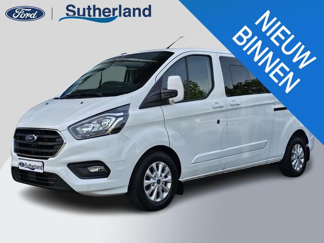 Ford TRANSIT CUSTOM 320 2.0 TDCI L2H1 Limited DC | 170pk Automaat | Dubbele Cabine | Trekkhaak | Dubbele Schuifdeur | Camare | Stoelverwarming