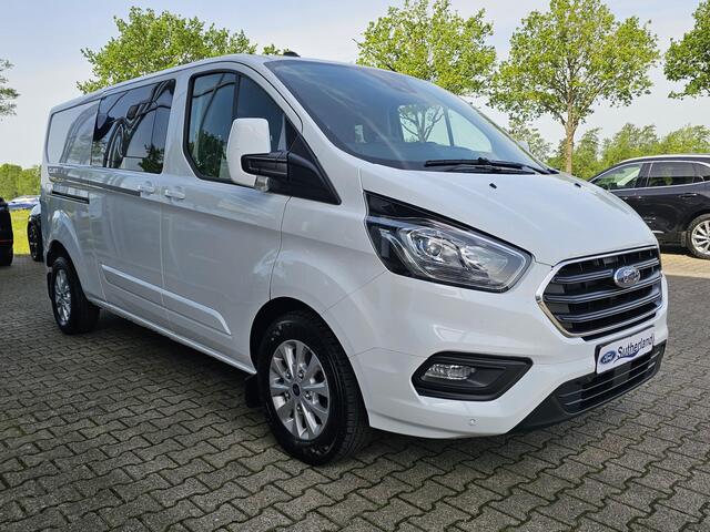 Ford TRANSIT CUSTOM 320 2.0 TDCI L2H1 Limited DC | 170pk Automaat | Dubbele Cabine | Trekkhaak | Dubbele Schuifdeur | Camare | Stoelverwarming