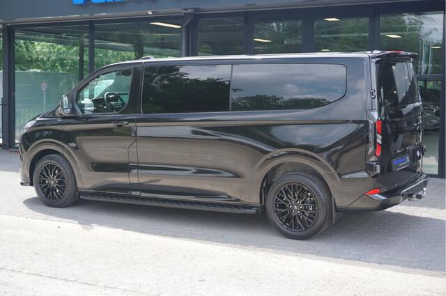 Ford TRANSIT CUSTOM 320L 2.5 PHEV 233PK Dubbel Cabine JWR BLACK PRIJS INCL. BPM !! 13" Navi, Adap. Cruise, Camera, 19" LM, Trekhaak!! NR. HYBDCB