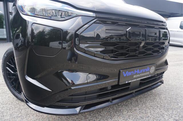 Ford TRANSIT CUSTOM 320L 2.5 PHEV 233PK Dubbel Cabine JWR BLACK PRIJS INCL. BPM !! 13" Navi, Adap. Cruise, Camera, 19" LM, Trekhaak!! NR. HYBDCB