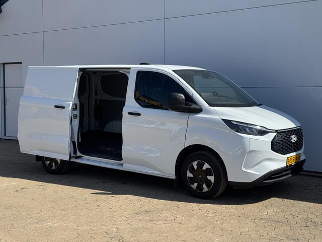 Ford TRANSIT CUSTOM e-Transit 71kWh 140PK Elektrisch 344km WLTP 2300kg Trekvermogen BEV Snelladen Stoel + Stuur verwarming LED Adaptieve Cruise Camera Carplay Parkeersensoren v+a