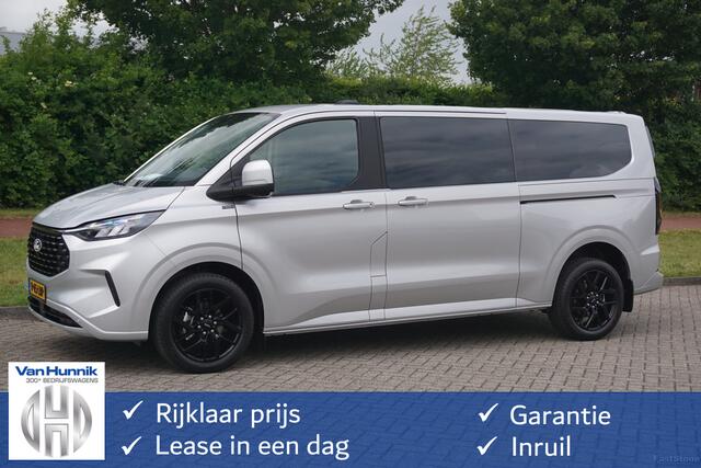 Ford TRANSIT CUSTOM Tourneo 340L 2.5 PHEV 233PK Titanium X PRIJS INCL. BPM Leder, 19" LM, B&O, Pano, Elec. Schuifdeur, Trekhaak!! NR. TR8