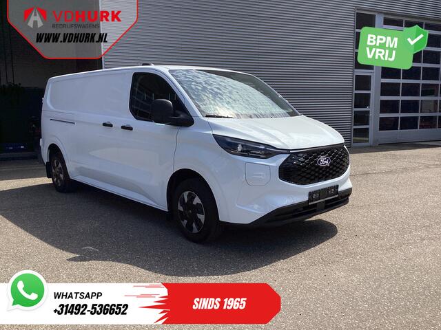 Ford TRANSIT CUSTOM E-Transit L2 330 km WLTP Garantie t/m 2028/ LED/ Snellader/ Standkachel/ Stoelverw./ Stuurverw./ Carplay/ Camera/ PDC/ Climate/ Cruise