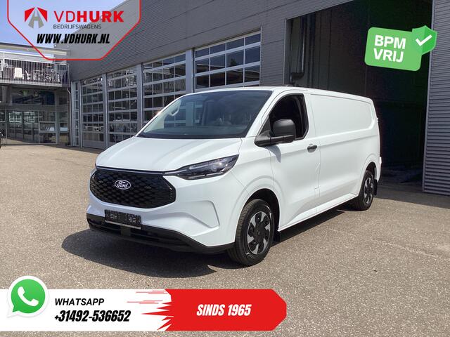 Ford TRANSIT CUSTOM E-Transit L2 330 km WLTP Garantie t/m 2028/ LED/ Snellader/ Standkachel/ Stoelverw./ Stuurverw./ Carplay/ Camera/ PDC/ Climate/ Cruise