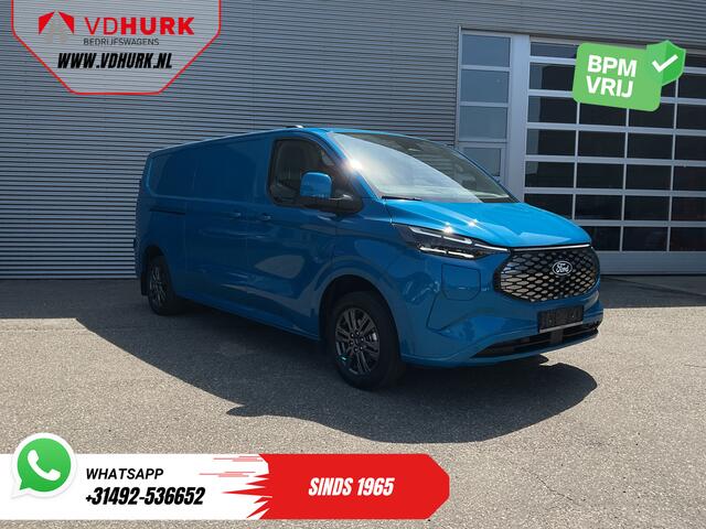 Ford TRANSIT CUSTOM E-Transit 218 pk 330 km WLTP L2 Limited B&O/ Adapt.Cruise/ Elek.Trekhaak/ Standkachel/ Stoelverw./ Stuurverw./ Carplay/ Navi/ 360.Camera/ Climate