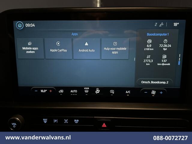 Ford TRANSIT CUSTOM 2.0 TDCI 136pk L2H1 Euro6 Airco | Camera | LED | Apple Carplay | Cruisecontrol Android Auto, Verwarmde Voorruit, Parkeersensoren, Bijrijdersbank, 2800kg trekvermogen