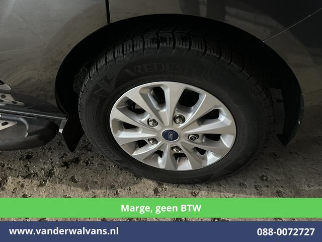 Ford TRANSIT CUSTOM 2.0 TDCI **MARGE, Geen BTW** 170pk L2H1 Dubbele Cabine Euro6 Airco | 5-Zits | 2x Zijdeur | Camera | Apple Carplay | Navigatie | 2800kg Trekhaak Android Auto, Cruisecontrol, LED, LM velgen, Parkeersensoren, Sidebars, Verwarmde Voorruit, Stoelverwarming, Da