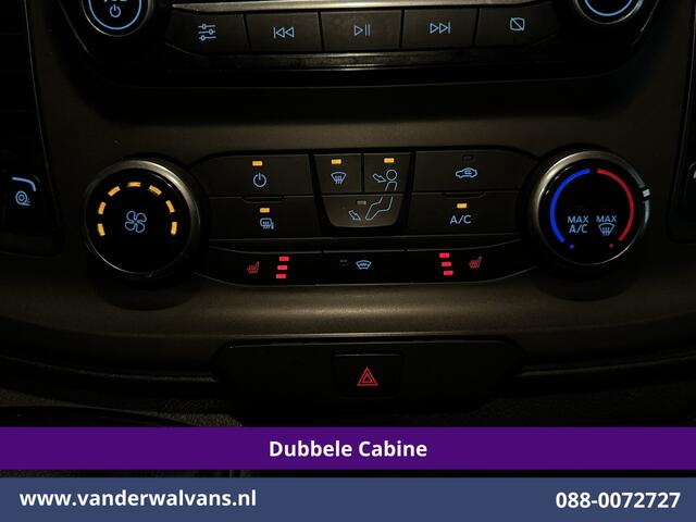 Ford TRANSIT CUSTOM 2.0 TDCI 170pk L2H1 Dubbele Cabine Euro6 Airco | 5-zits | Camera | Xenon | Navigatie | Cruisecontrol Android Auto, Parkeersensoren, Stoelverwarming, Verwarmde Voorruit, 2800kg trekvermogen