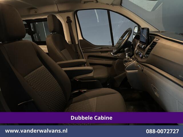 Ford TRANSIT CUSTOM 2.0 TDCI 170pk L2H1 Dubbele Cabine Euro6 Airco | 5-zits | Camera | Xenon | Navigatie | Cruisecontrol Android Auto, Parkeersensoren, Stoelverwarming, Verwarmde Voorruit, 2800kg trekvermogen