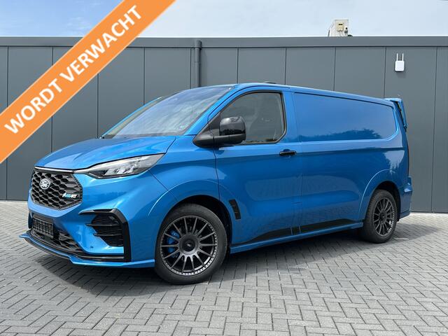 Ford TRANSIT CUSTOM E-Transit MS-RT 285 PK FULL ELECTRIC SPORT / L1H1 / DIGITAL AQUA BLUE METALLIC / REAR VIEUW / B&O SOUND SYSTEM / 19 INCH / LED / CAMERA
