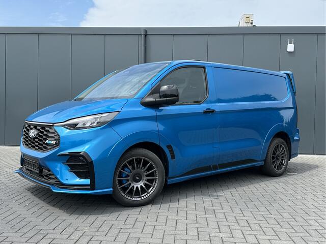 Ford TRANSIT CUSTOM E-Transit MS-RT 285 PK FULL ELECTRIC SPORT / L1H1 / DIGITAL AQUA BLUE METALLIC / REAR VIEUW / B&O SOUND SYSTEM / 19 INCH / LED / CAMERA