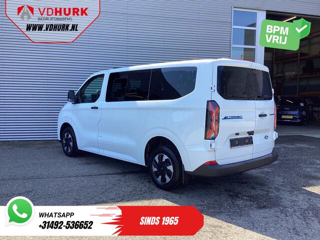Ford TRANSIT CUSTOM E-Transit Kombi Trend 71kWh 360 km WLTP LED/Standkachel/ Stoelverw./ Stuurverw./ Carplay/ 9 P/ 9 Persoons/ Climate/ Camera/ PDC/ Cruise