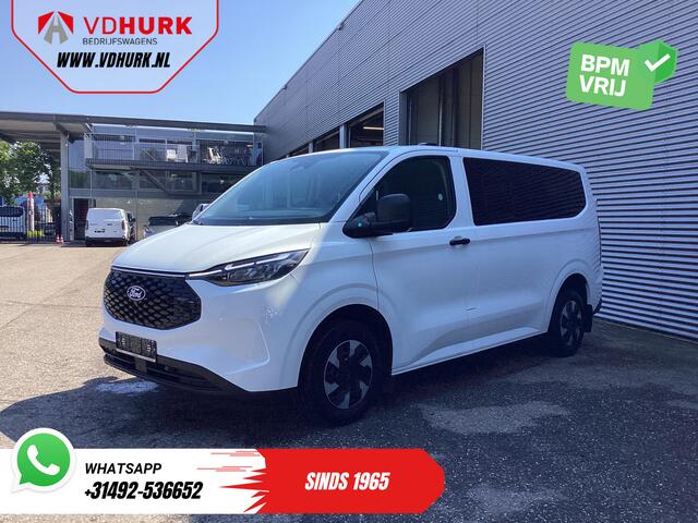 Ford TRANSIT CUSTOM E-Transit Kombi Trend 71kWh 360 km WLTP LED/Standkachel/ Stoelverw./ Stuurverw./ Carplay/ 9 P/ 9 Persoons/ Climate/ Camera/ PDC/ Cruise