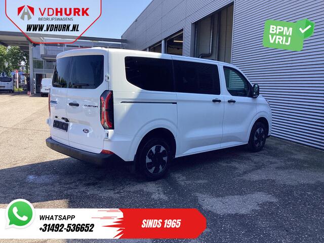 Ford TRANSIT CUSTOM E-Transit Kombi Trend 71kWh 360 km WLTP LED/Standkachel/ Stoelverw./ Stuurverw./ Carplay/ 9 P/ 9 Persoons/ Climate/ Camera/ PDC/ Cruise