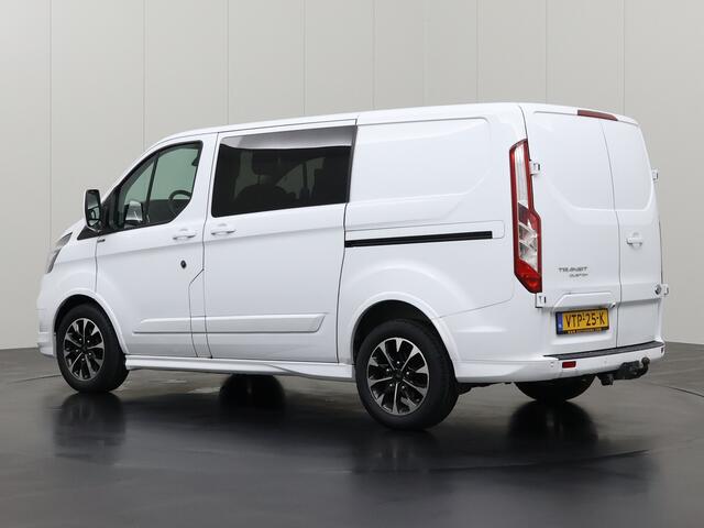 Ford TRANSIT CUSTOM 2.0TDCI 170PK Sport Automaat Dubbele Cabine | 2xSchuifdeur | Leder | Navigatie | Camera | Trekhaak