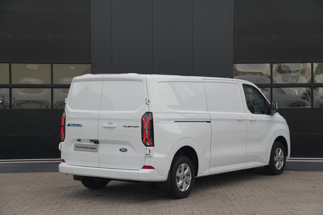 Ford TRANSIT CUSTOM E-Transit 320 L2H1 Limited 71 kWh 218pk - LED - Carplay - Stoelverwarming - Keyless - Cruise - Rijklaar