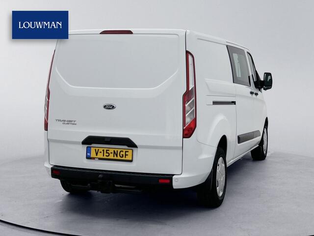 Ford TRANSIT CUSTOM 320 2.0 TDCI L2H1 Limited DC 130pk Automaat Navigatie Dubbele cabine Stoelverwarming Trekhaak Cruise control Airco Euro 6