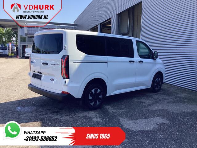 Ford TRANSIT CUSTOM E-Transit Kombi Trend 71kWh 360 km WLTP LED/Standkachel/ Stoelverw./ Stuurverw./ Carplay/ 9 P/ 9 Persoons/ Climate/ Camera/ PDC/ Cruise