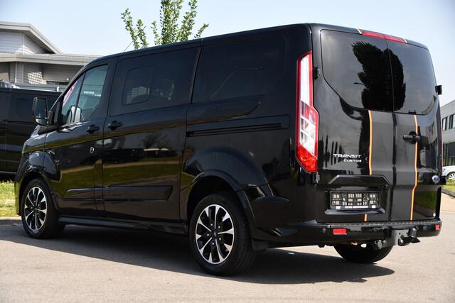 Ford TRANSIT CUSTOM 310 2.0 TDCI L1H1 Sport DC Camera, Cruise, Carplay, 170pk, LED, 2 x Schuifdeur, Trekhaak, Leder, Stoelverwarming,