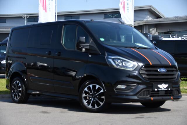 Ford TRANSIT CUSTOM 310 2.0 TDCI L1H1 Sport DC Camera, Cruise, Carplay, 170pk, LED, 2 x Schuifdeur, Trekhaak, Leder, Stoelverwarming,