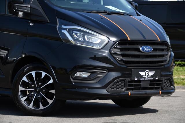 Ford TRANSIT CUSTOM 310 2.0 TDCI L1H1 Sport DC Camera, Cruise, Carplay, 170pk, LED, 2 x Schuifdeur, Trekhaak, Leder, Stoelverwarming,