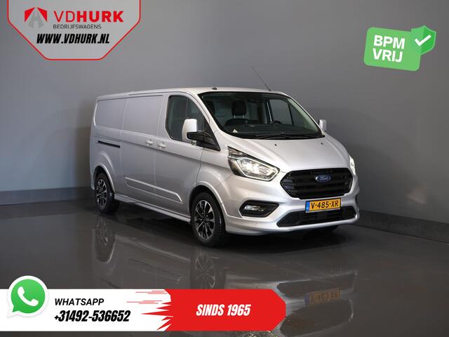 Ford TRANSIT CUSTOM Sport 2.0 TDCI Aut. 170 pk L2 DB-Riem VV/ Carplay/ Alarm III/ Stoelverw./ Navi/ Airco/ Camera/ Cruise/ PDC/ Trekhaak