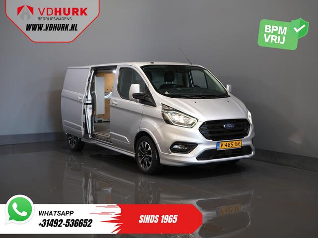 Ford TRANSIT CUSTOM Sport 2.0 TDCI Aut. 170 pk L2 DB-Riem VV/ Carplay/ Alarm III/ Stoelverw./ Navi/ Airco/ Camera/ Cruise/ PDC/ Trekhaak