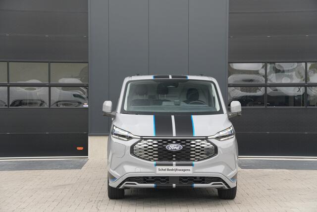Ford TRANSIT CUSTOM E-Transit 340 L2H1 Sport 71 kWh 218pk - 2x Schuif - AGR Stoel - ACC - B&O - Navi - Stoel/Stuurverwarming - 360 Camera - Blindspot - Wegklapbare Trekhaak - Rijklaar
