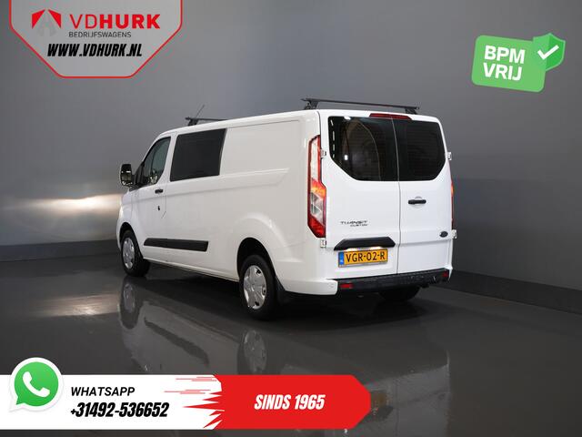 Ford TRANSIT CUSTOM 2.0 TDCI L2 Trend DC Dubbel Cabine Stoelverw./ Carplay/ 2.7t Trekverm./ Navi/ PDC/ Cruise