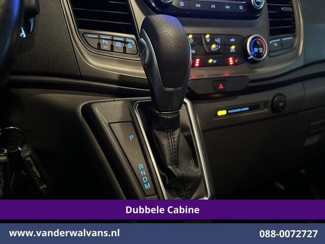 Ford TRANSIT CUSTOM 2.0 TDCI 130pk Automaat L2H1 Dubbele cabine Euro6 Airco | 6-Zits | Camera | Navigatie | LED Apple Carplay, Android Auto, Cruisecontrol, Stoelverwarming, Verwarmde voorruit, Trekhaak, Parkeersensoren, Achterklep
