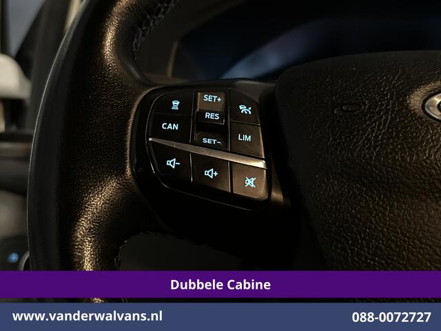 Ford TRANSIT CUSTOM 2.0 TDCI 130pk Automaat L2H1 Dubbele cabine Euro6 Airco | 6-Zits | Camera | Navigatie | LED Apple Carplay, Android Auto, Cruisecontrol, Stoelverwarming, Verwarmde voorruit, Trekhaak, Parkeersensoren, Achterklep