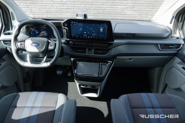 Ford TRANSIT CUSTOM E-Transit L2H1 218Pk Aut. | Dubbele Cabine | 5-Persoons | Elektrisch | Sport 320 | 360° Camera | 19''